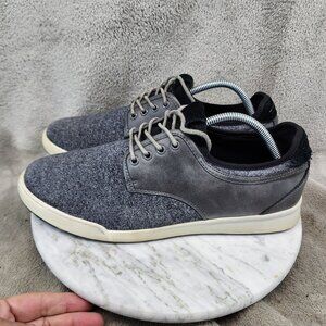 Robert David Shoes Mens Size 10 Gray Knit Lace Up Sneakers *GUC*